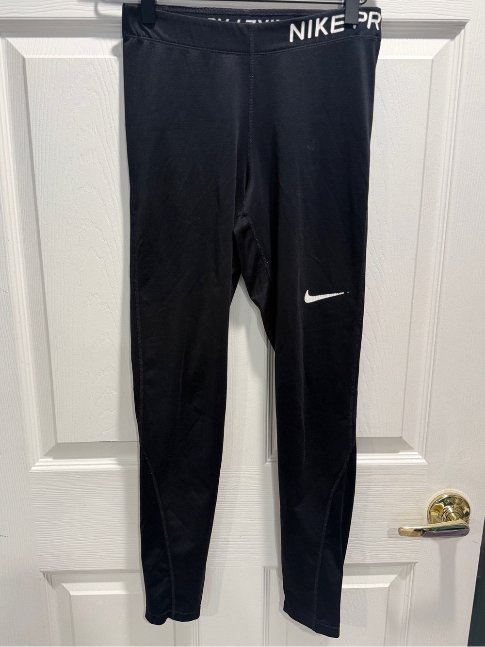 Nike Pro Womens Dri-FIT Training Tights Leggings Black Small - Picture 2 of 9